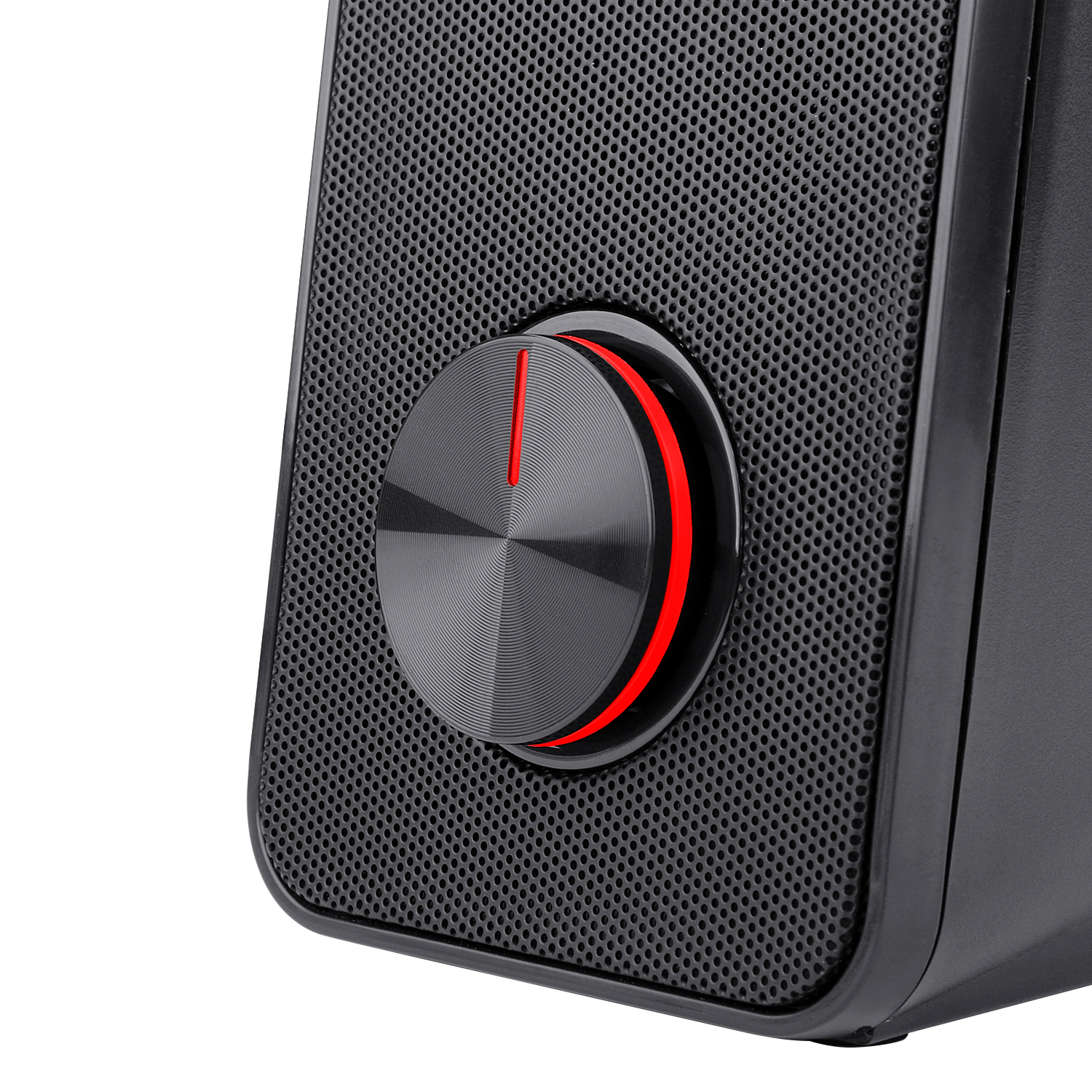 Redragon GS500 Stentor Pembesar Suara Permainan PC, Pembesar Suara Komputer Desktop Stereo 2.0 Saluran dengan Lampu Latar Merah