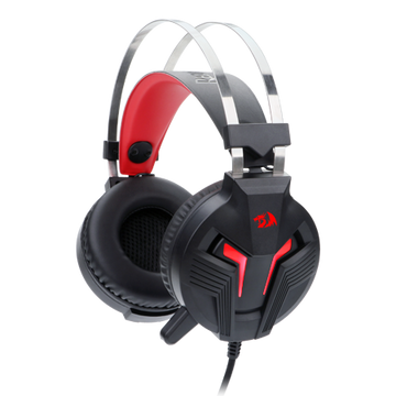 H112 HEADSET GAMING DENGAN MIKROFON UNTUK PC, HEADPHONE GAMING PC BERWAYAR ATAS TELINGA, BERFUNGSI DENGAN PC, LAPTOP, TABLET, PS4, XBOX ONE