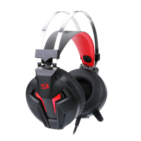 H112 HEADSET GAMING DENGAN MIKROFON UNTUK PC, HEADPHONE GAMING PC BERWAYAR ATAS TELINGA, BERFUNGSI DENGAN PC, LAPTOP, TABLET, PS4, XBOX ONE