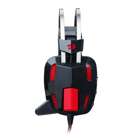 Redragon H201 Fon Kepala Permainan Stereo untuk PS4, Xbox One, PC dan Telefon Pintar, Fon Kepala Permainan Redaman Bunyi Atas Telinga dengan Mikrofon, Keliling Bass, 3.5mm Universal