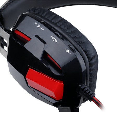 Redragon H201 Fon Kepala Permainan Stereo untuk PS4, Xbox One, PC dan Telefon Pintar, Fon Kepala Permainan Redaman Bunyi Atas Telinga dengan Mikrofon, Keliling Bass, 3.5mm Universal