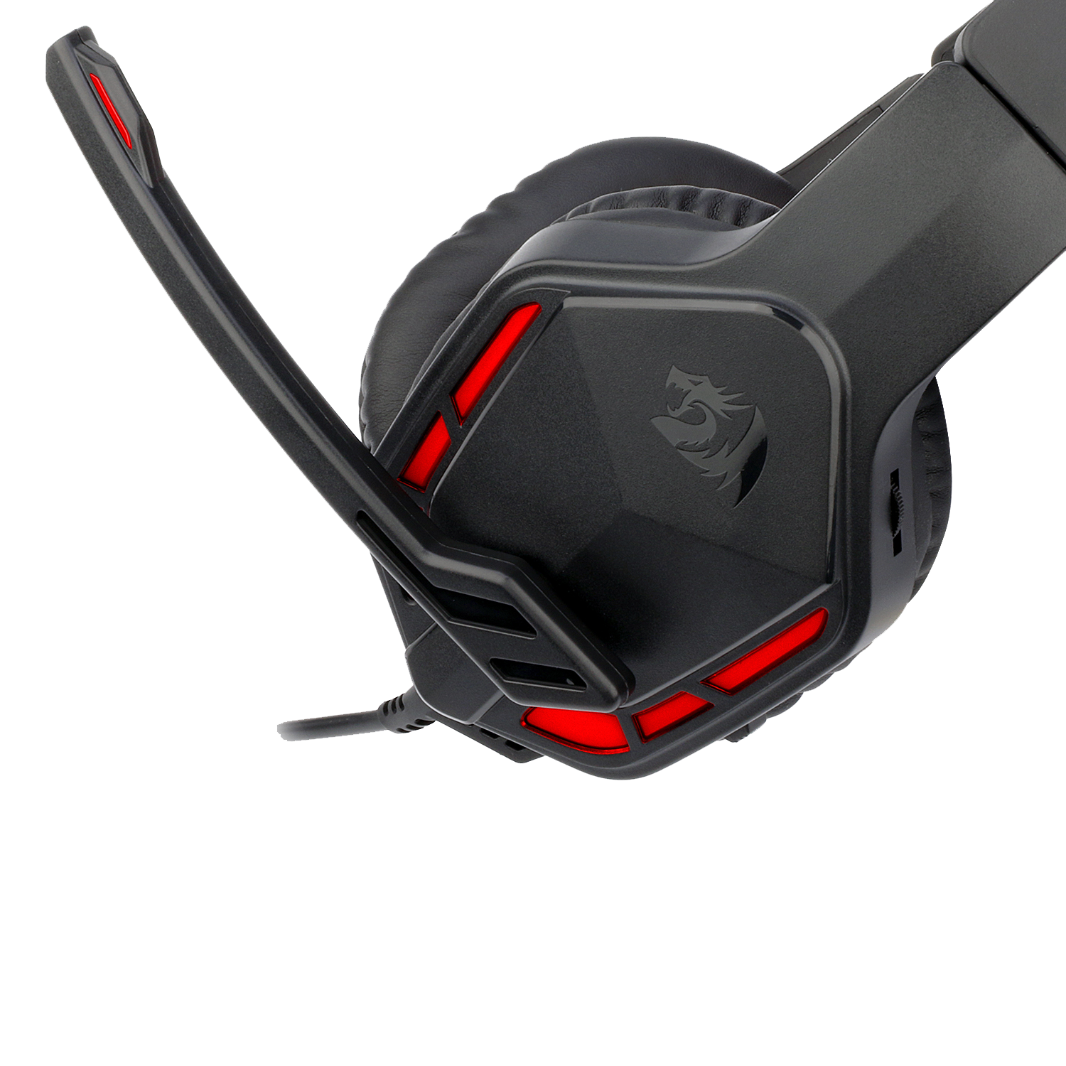 Redragon H220 THEMIS Alat Dengar Permainan Berwayar, Bunyi Sekeliling Stereo, Fon Kepala Atas Telinga Pembatalan Bunyi dengan Mikrofon, Kawalan Kelantangan, Lampu LED Merah, Serasi dengan PC, PS4/3, Xbox One dan Nintendo Switch