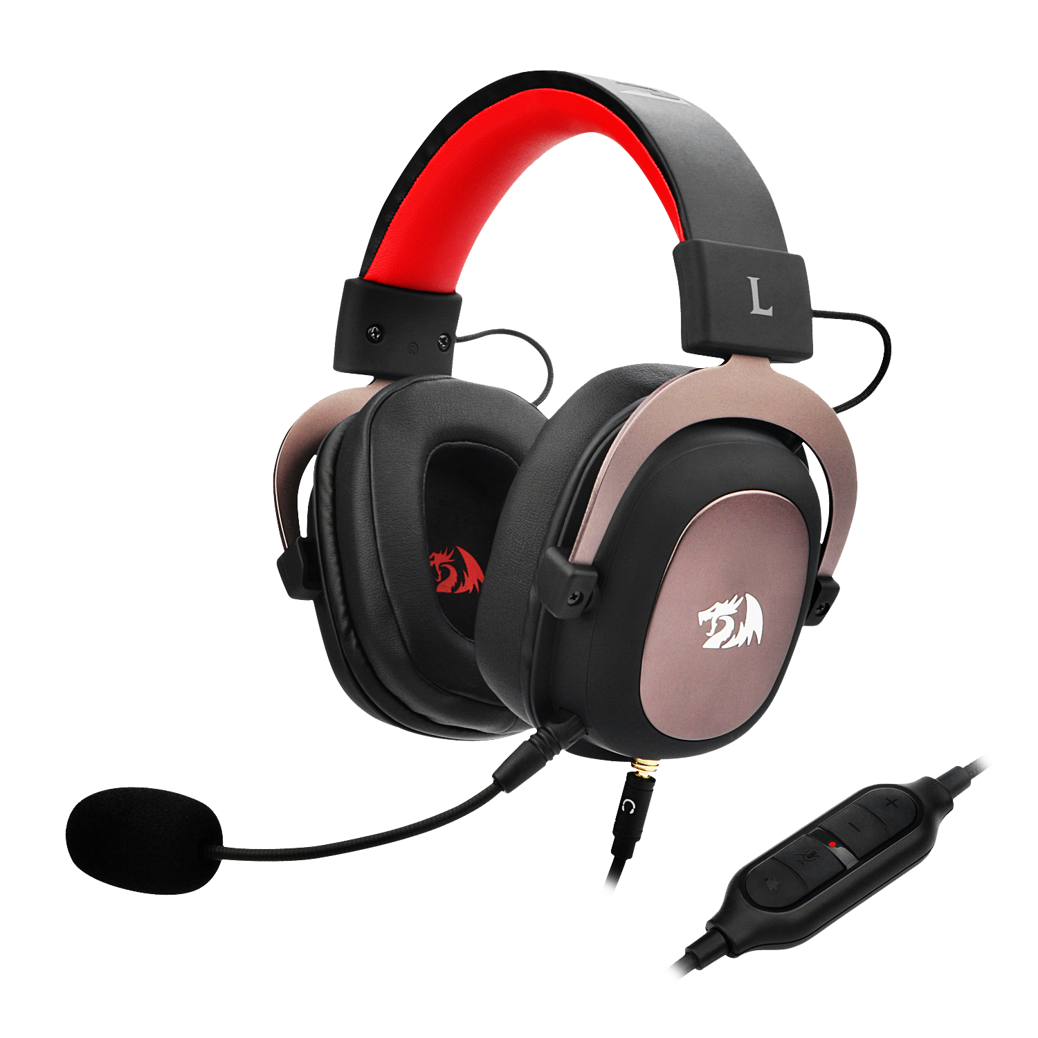Set Kepala Permainan Berwayar Redragon H510 Zeus, 7.1 Keliling, Mikrofon Boleh Tanggal