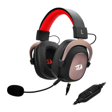 Set Kepala Permainan Berwayar Redragon H510 Zeus, 7.1 Keliling, Mikrofon Boleh Tanggal