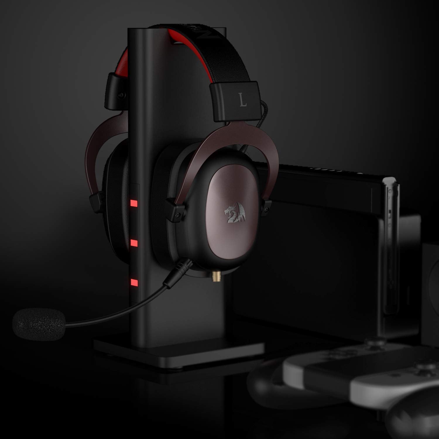 Redragon H510 Zeus Gaming Headphone Berkabel - Bunyi Surround 7.1 Maya - Kusyen Telinga Buih Memori - Pemacu 53MM - Mikrofon Boleh Tanggal - Headset Berbilang Platform - untuk PC / PS4 & Xbox One, Nintendo Switch