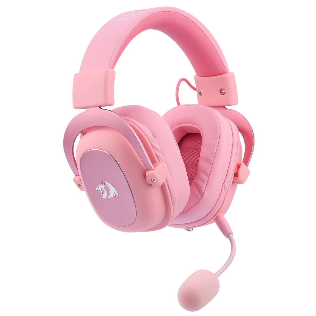 Redragon H510 Pink Zeus Set Kepala Permainan Berwayar, Bunyi Sekeliling 7.1, Mikrofon Boleh Tanggal