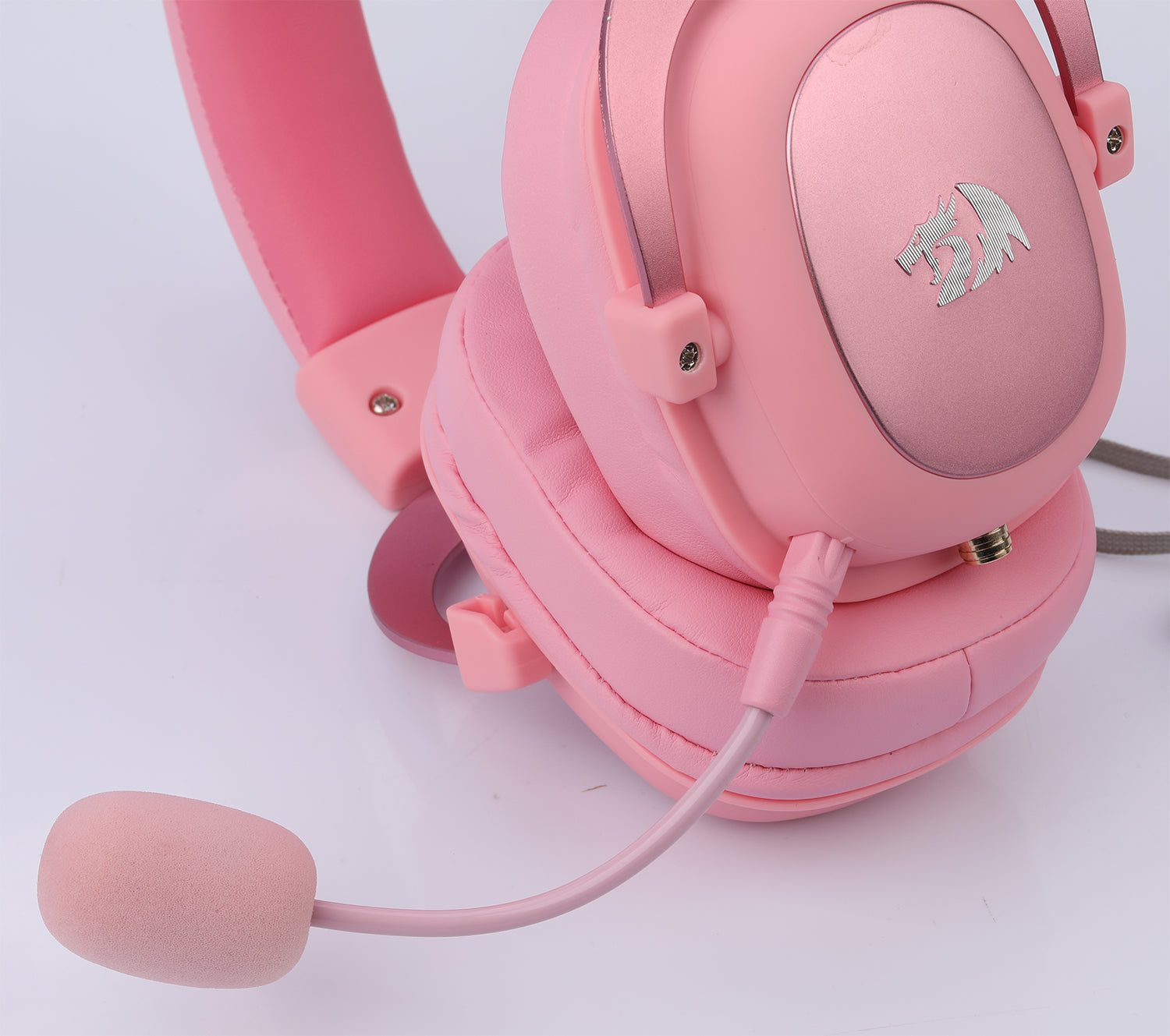Redragon H510 Pink Zeus Set Kepala Permainan Berwayar, Bunyi Sekeliling 7.1, Mikrofon Boleh Tanggal