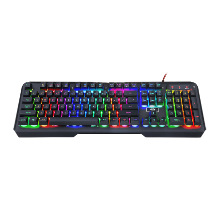 Papan Kekunci Permainan Saiz Penuh Lampu Latar Pelangi 7 Warna Redragon K506 Centaur dengan Pad Angka