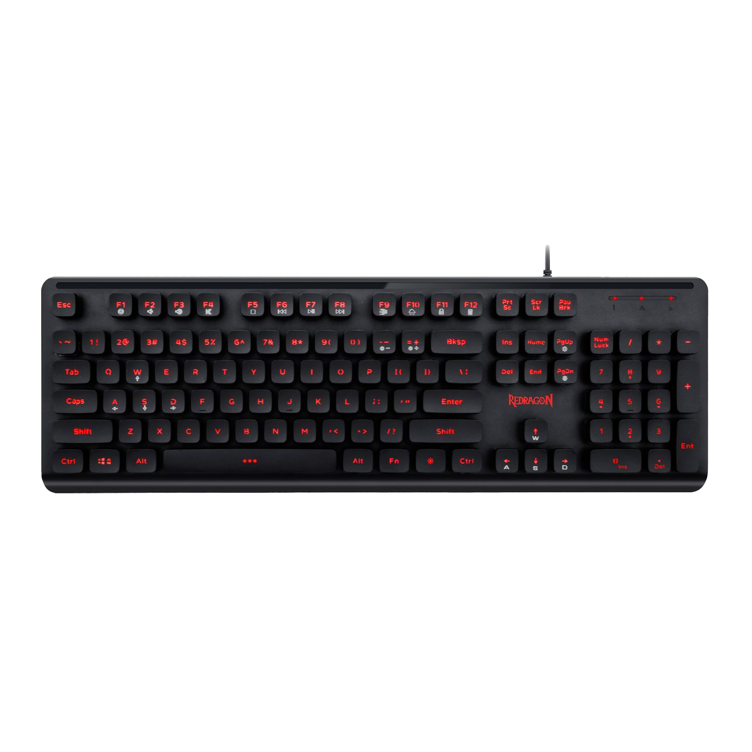 Papan Kekunci Permainan Rasa Mekanikal Berlampu LED 7 Warna Redragon K507