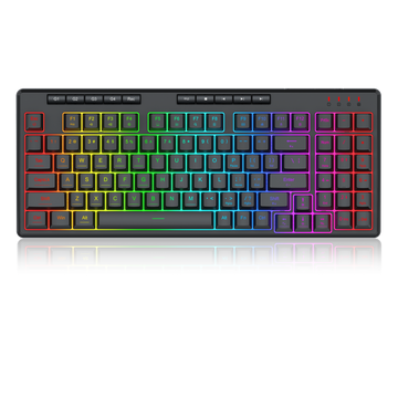 Papan kekunci Lampu Belakang RGB Permainan Berwayar Redragon SHIVA94 K517-RGB