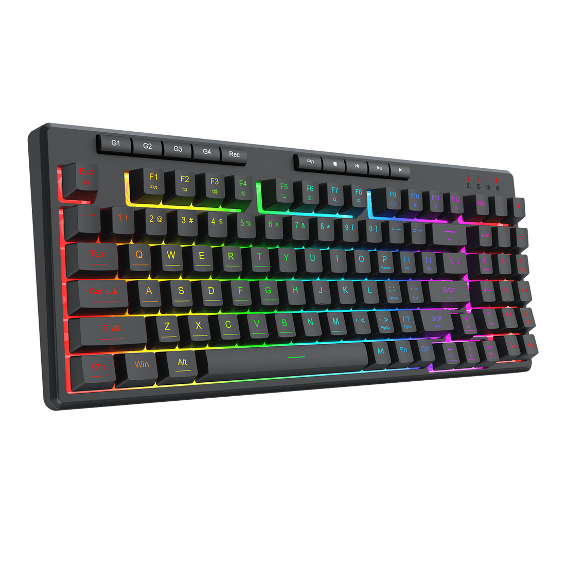Papan kekunci Lampu Belakang RGB Permainan Berwayar Redragon SHIVA94 K517-RGB