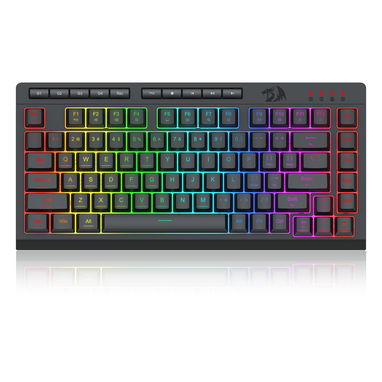 Papan Kekunci Membran Permainan 75% Berwayar CRESCENT K524-RGB