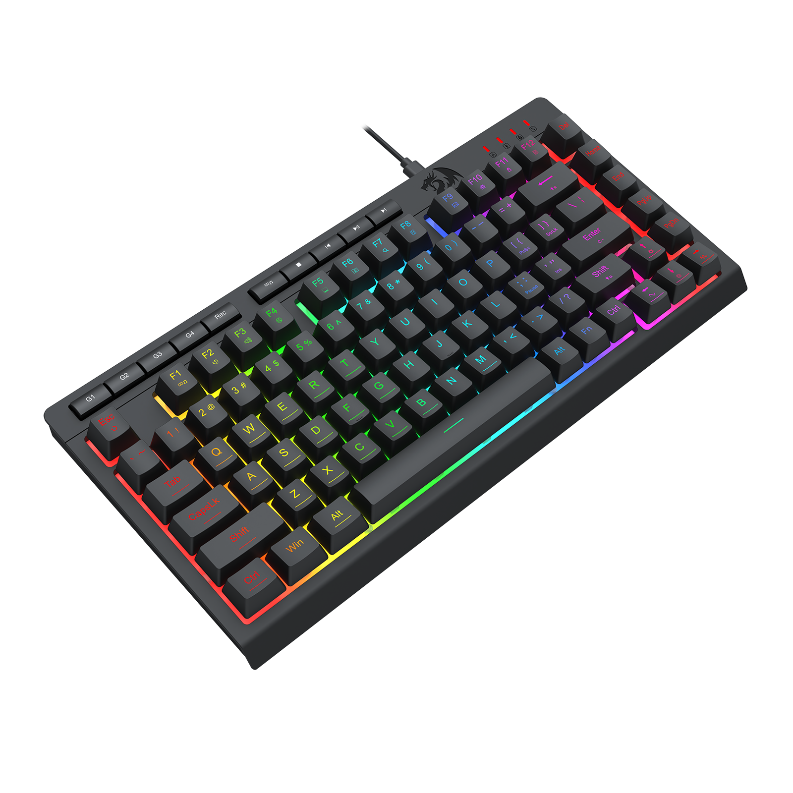Papan Kekunci Membran Permainan 75% Berwayar CRESCENT K524-RGB
