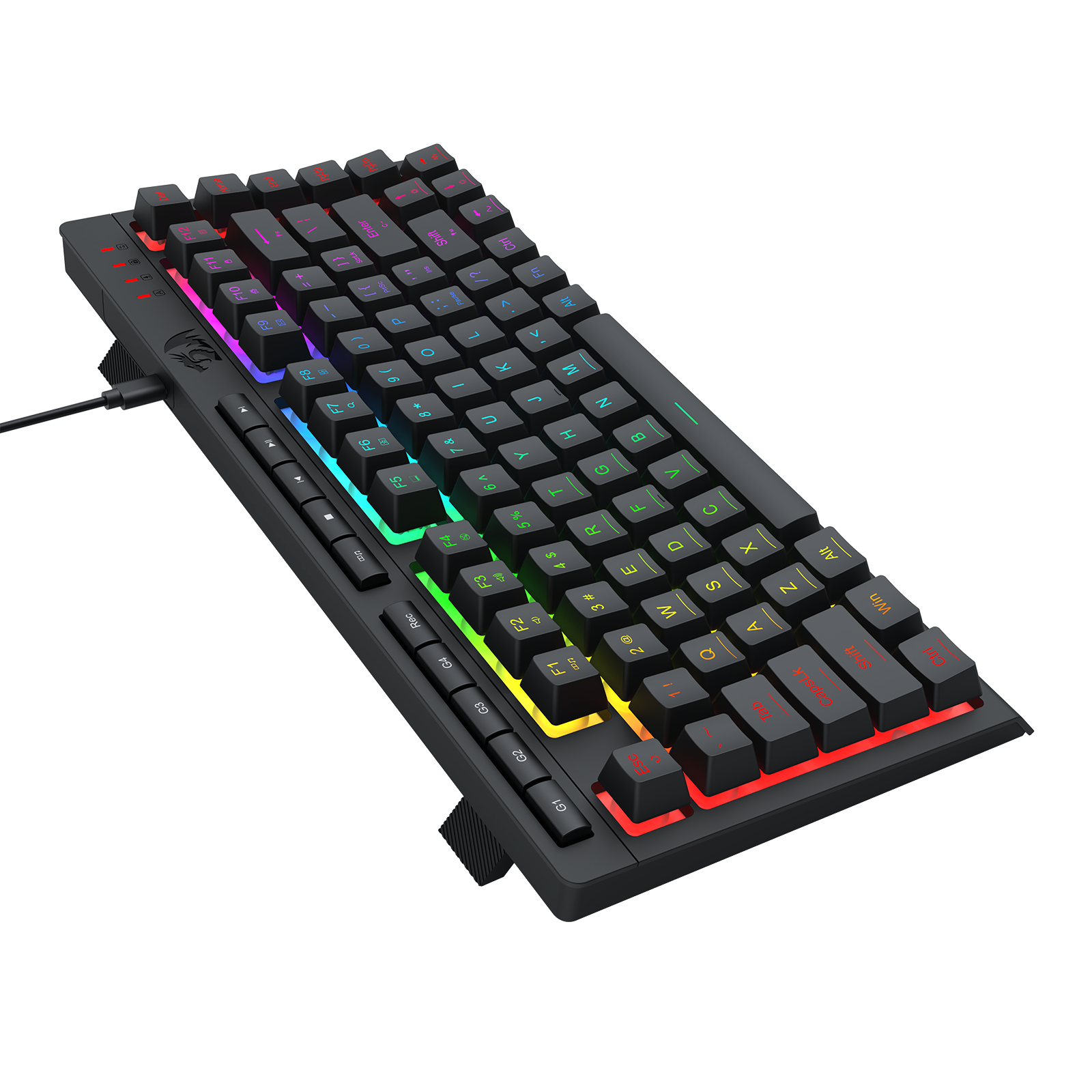 Papan Kekunci Membran Permainan 75% Berwayar CRESCENT K524-RGB