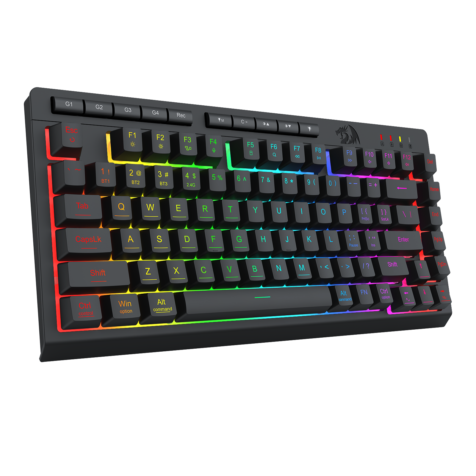 Papan Kekunci Gaming Membran Sambungan 3 Mod CRESCENT PRO K524RGB-PRO