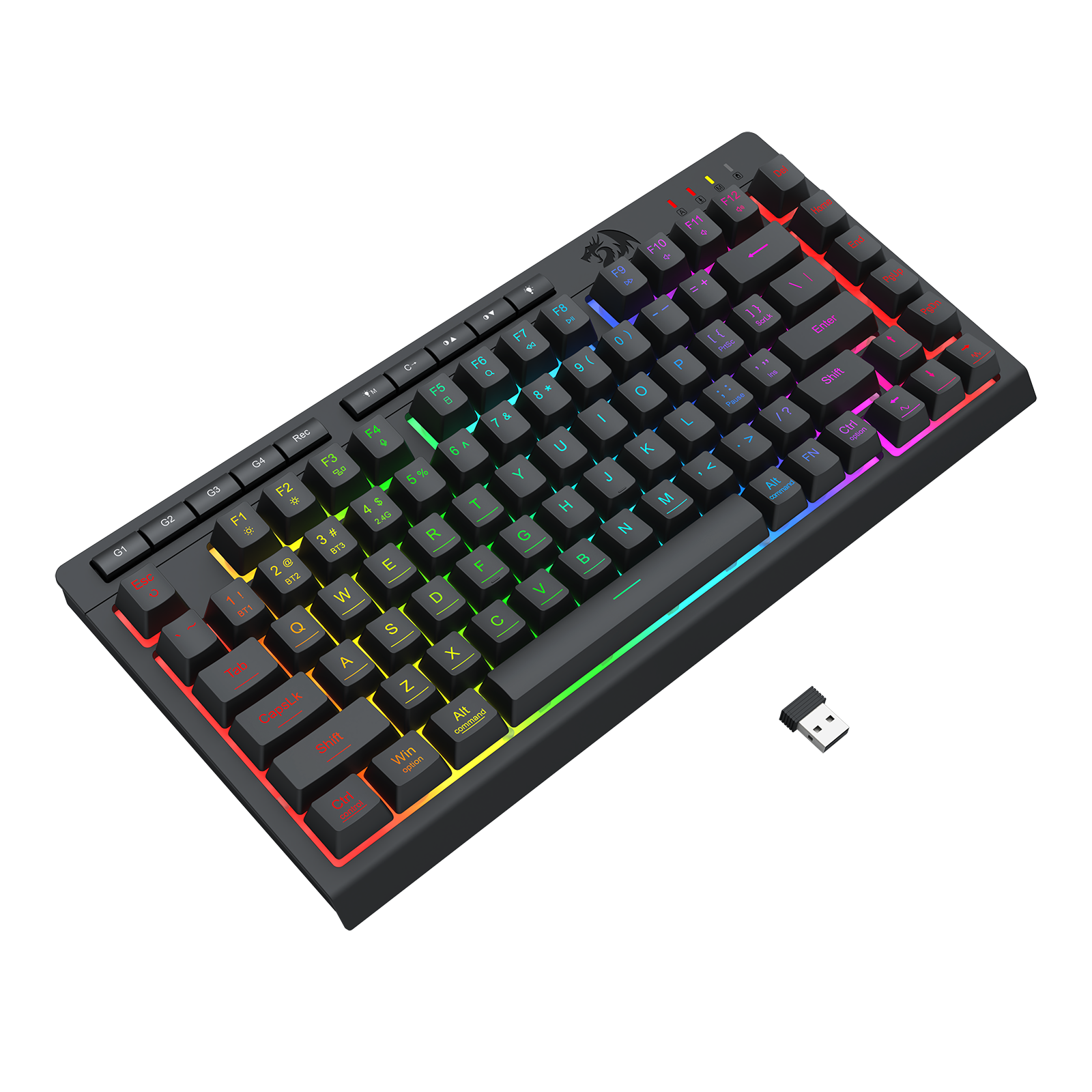 Papan Kekunci Gaming Membran Sambungan 3 Mod CRESCENT PRO K524RGB-PRO