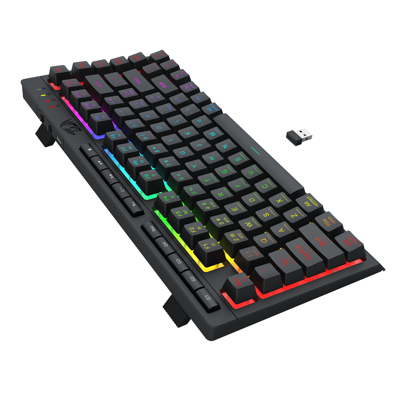 Papan Kekunci Gaming Membran Sambungan 3 Mod CRESCENT PRO K524RGB-PRO