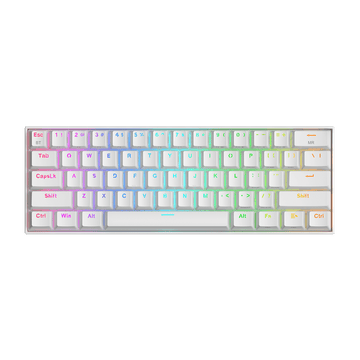 Papan Kekunci Mekanikal Tanpa Wayar RGB Padat 60% Redragon K530 PRO Draconic, Papan Kekunci Permainan Bluetooth 5.0 Reka Bentuk TKL 61 Kekunci