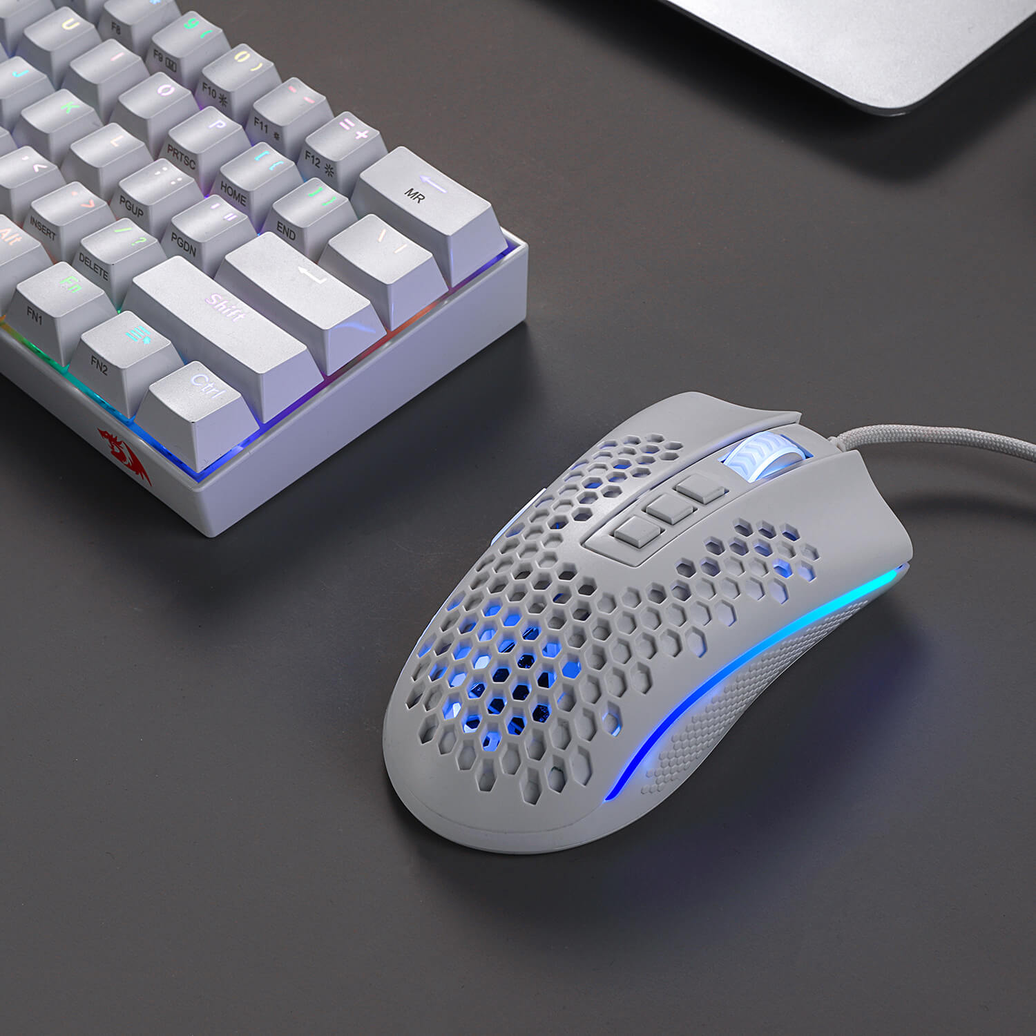 Papan Kekunci Mekanikal Tanpa Wayar RGB 60% Redragon K530 Berkas Tetikus Permainan RGB Ringan M808
