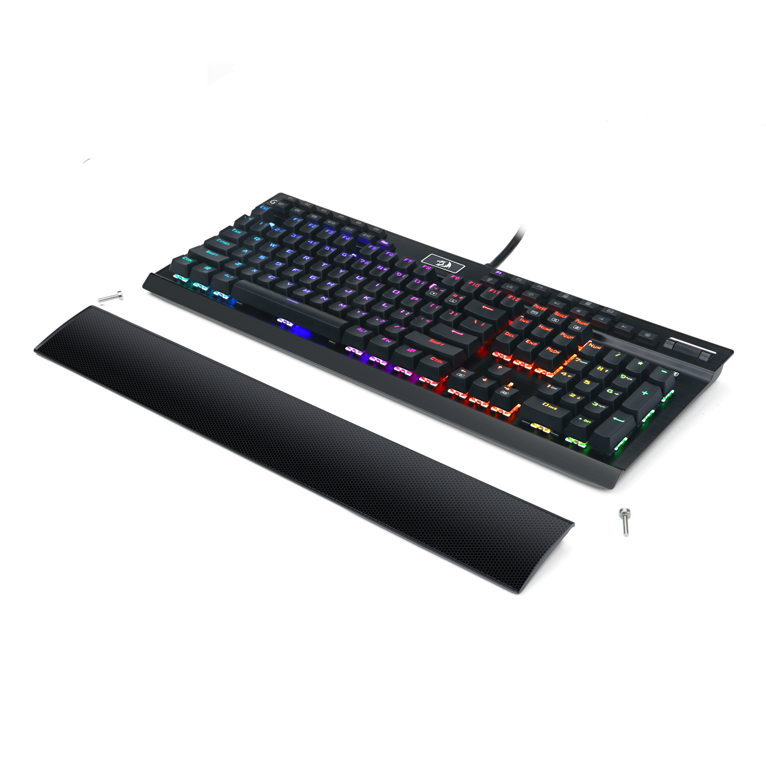 Papan Kekunci Mekanikal Berlampu Belakang LED RGB Redragon K550 RGB Yama 131 Kekunci