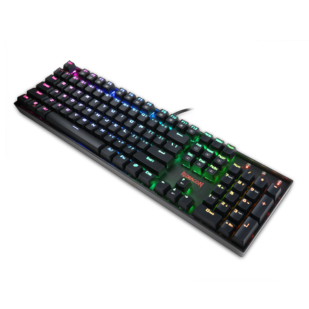 Papan Kekunci Mekanikal Berlampu Belakang RGB Redragon K551RGB MITRA dengan Suis Biru