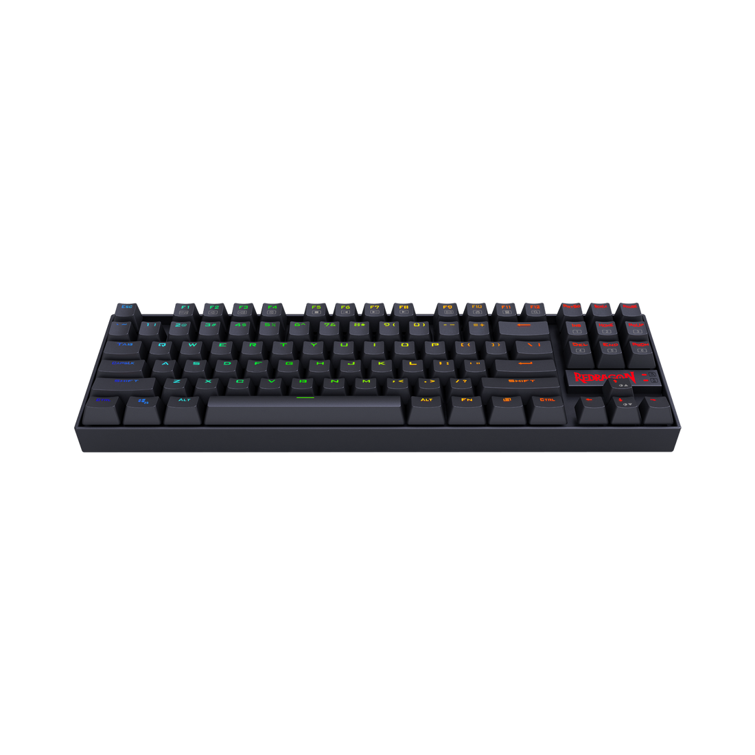 Redragon K552 KUMARA Papan Kekunci Mekanikal Beriluminasi Komputer Lampu Latar RGB LED 87 Kekunci dengan Suis Biru untuk Permainan PC Reka Bentuk ABS-Logam Kompak