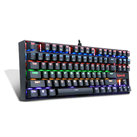 Papan Kekunci Permainan Mekanikal Lampu Latar RGB Redragon K552-R KUMARA RAINBOW