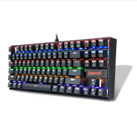 Papan Kekunci Permainan Mekanikal Lampu Latar RGB Redragon K552-R KUMARA RAINBOW