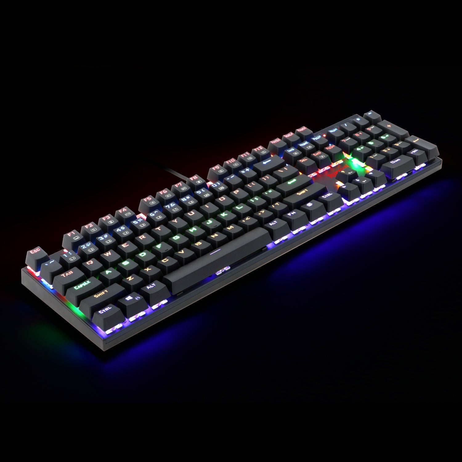 Papan Kekunci Permainan Mekanikal Lampu Latar Pelangi REDRAGON K565R RUDRA