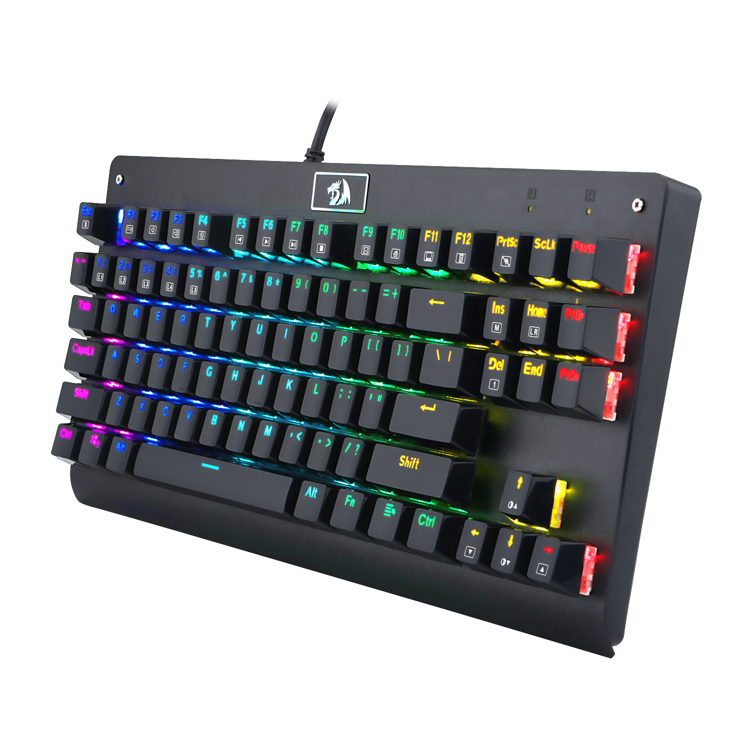 Papan Kekunci Permainan Mekanikal REDRAGON K568 RGB DARK AVENGER 87 Kekunci