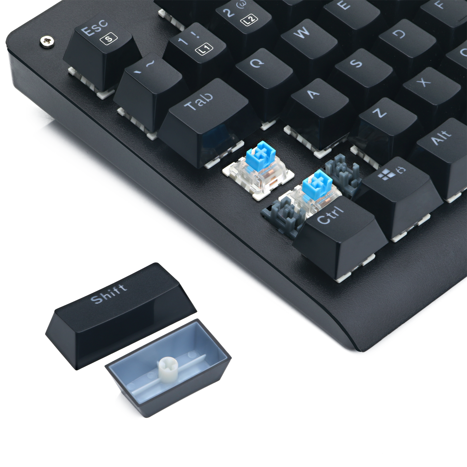 Papan Kekunci Permainan Mekanikal REDRAGON K568 RGB DARK AVENGER 87 Kekunci