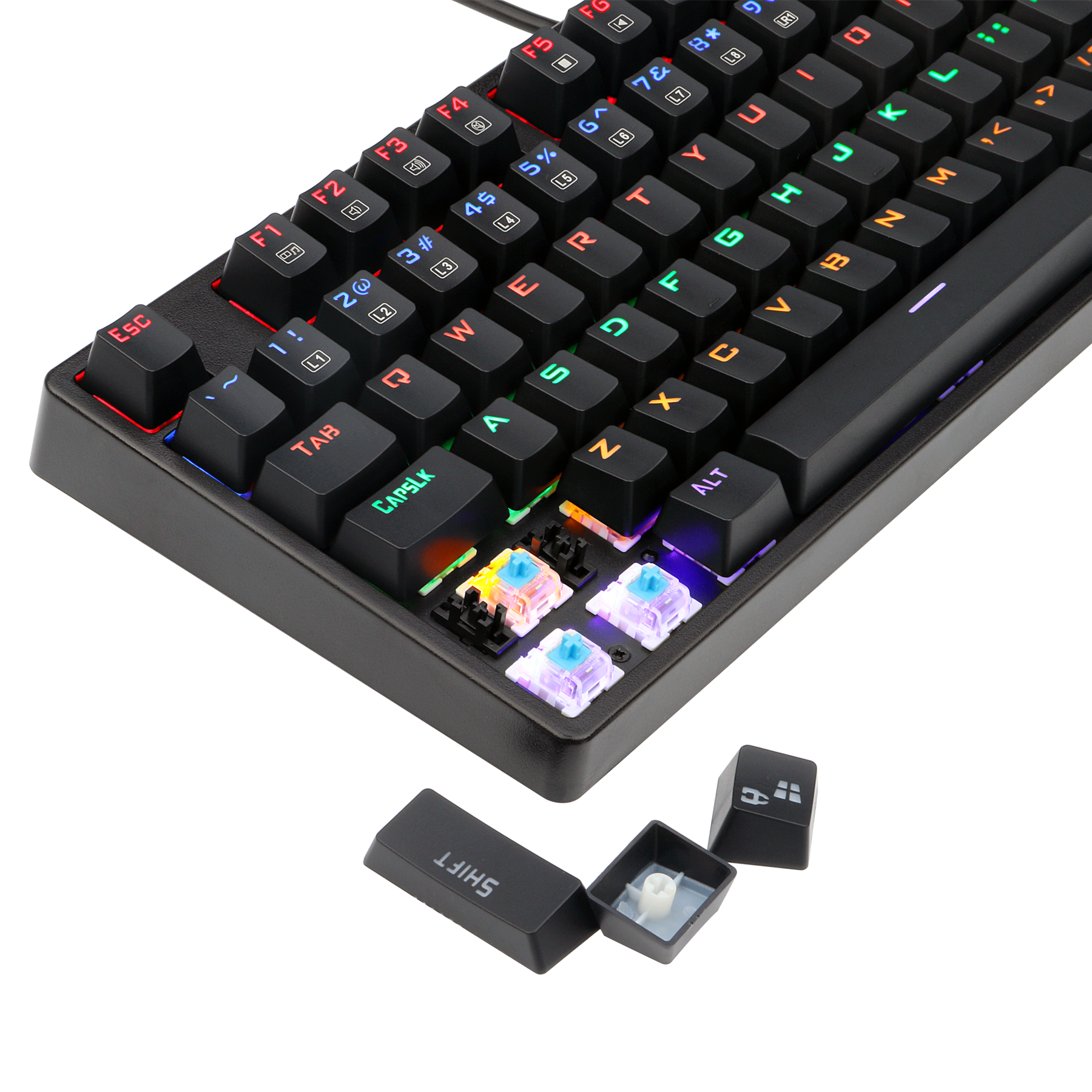 PAPAN KEKUNCI PERMAINAN MEKANIKAL Redragon DAKSA K576R