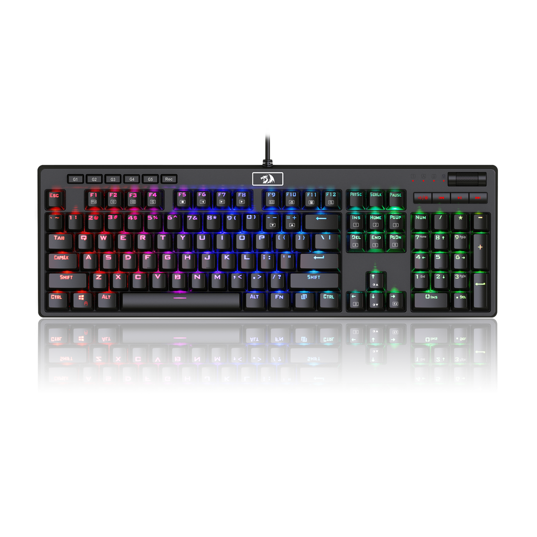 PAPAN KEKUNCI PERMAINAN MEKANIKAL Redragon MANYU K579RGB