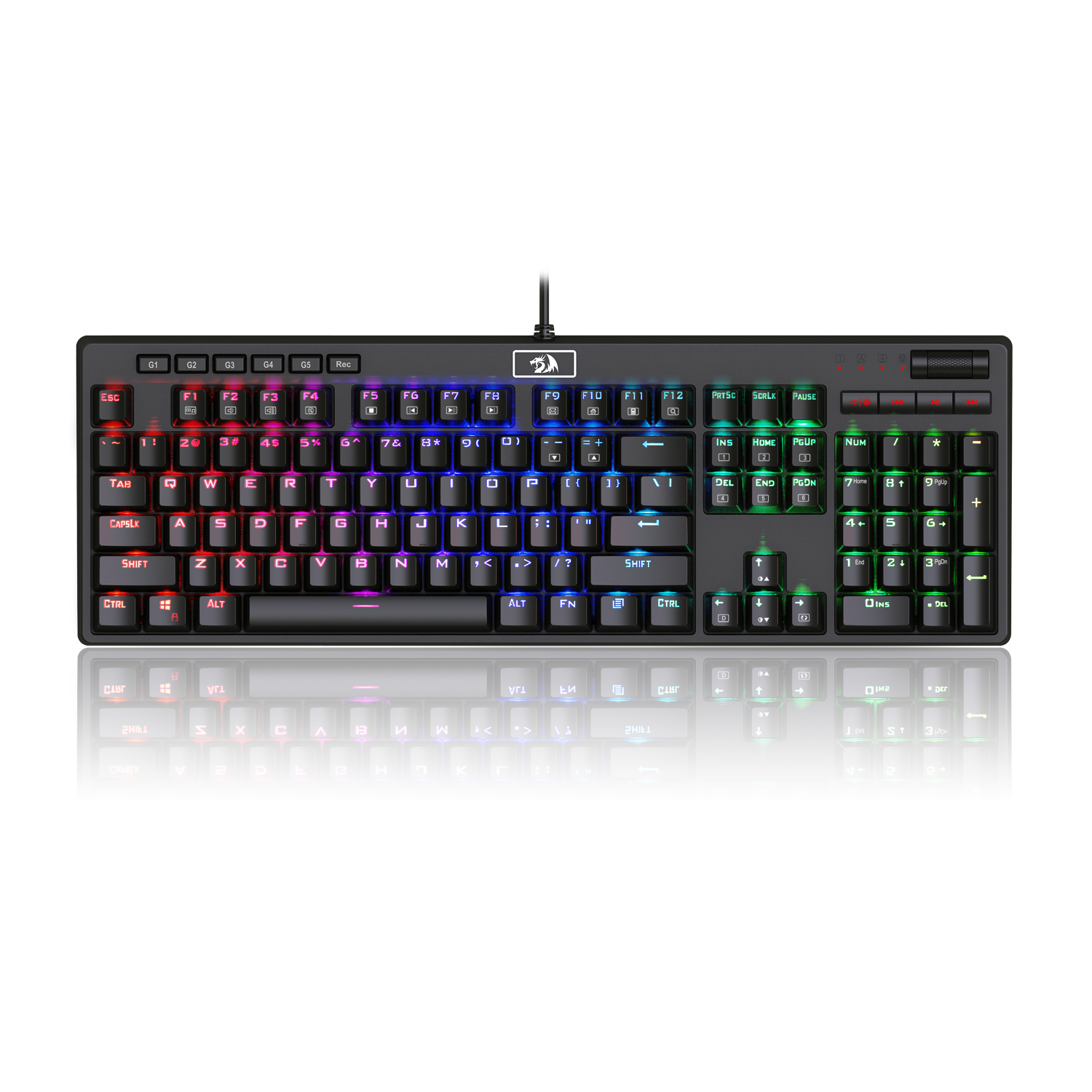 PAPAN KEKUNCI PERMAINAN MEKANIKAL Redragon MANYU K579RGB