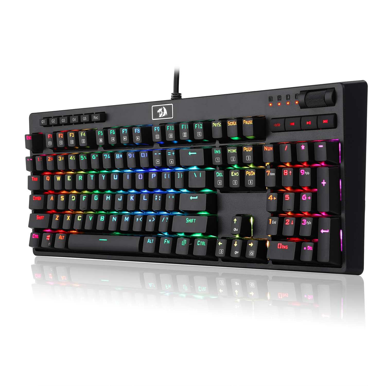 PAPAN KEKUNCI PERMAINAN MEKANIKAL Redragon MANYU K579RGB