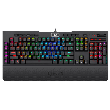 Papan Kekunci Mekanikal Redragon K586-PRO BRAHMA, Suis Biru Optik Pantas & Taktil Kelajuan Cahaya