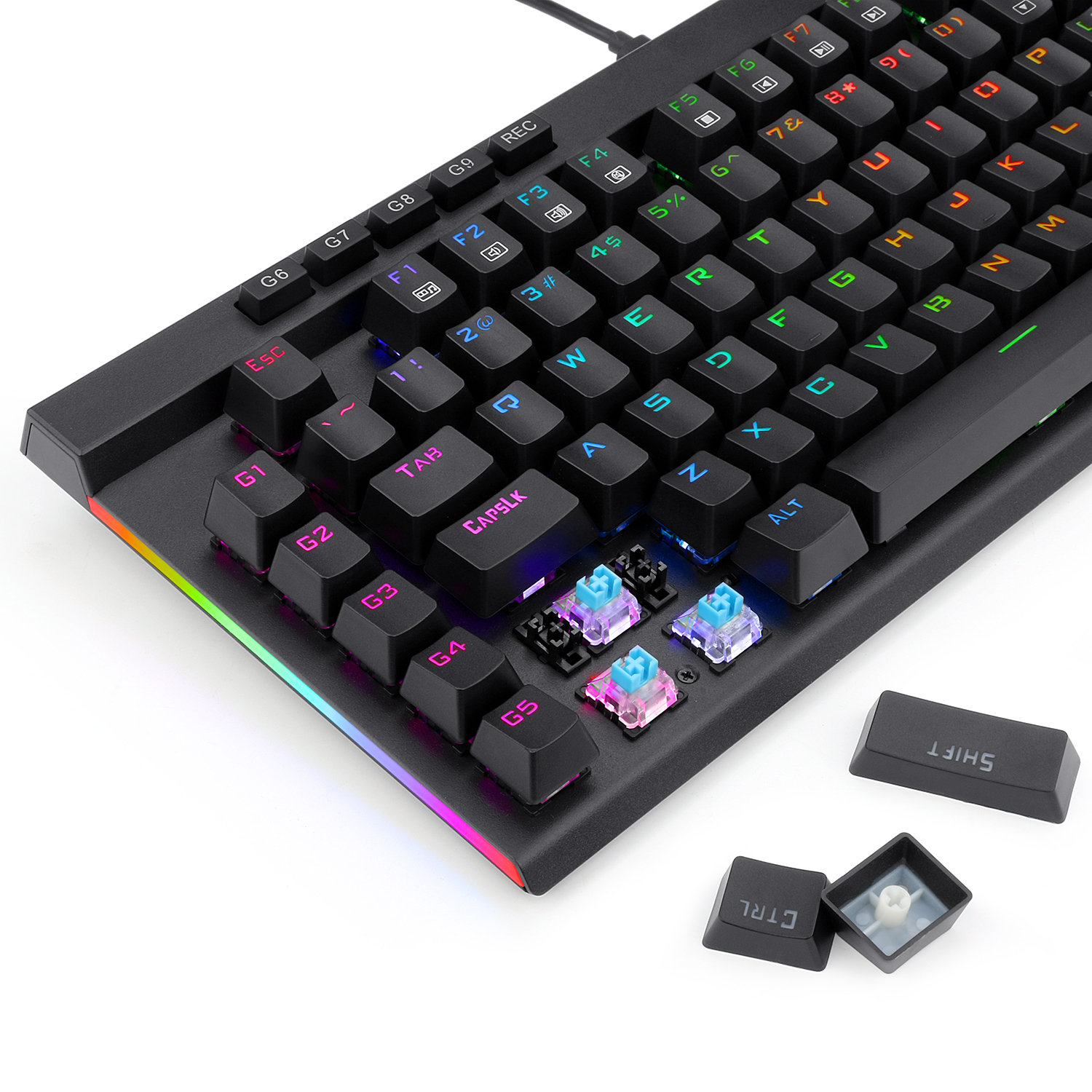 Redragon K587 MAGIC-WAND 87 Keys Compact RGB TKL Mechanical Gaming Keyboard 8