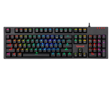 Papan Kekunci Berwayar RGB Permainan Mekanikal Redragon K592-PRO dengan Suis Biru V-Optik Ultra-Pantas