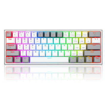 Papan Kekunci Mekanikal 61 Kekunci Fizz Pro K616-RGB-WG 2.4G/Bluetooth/Berwayar