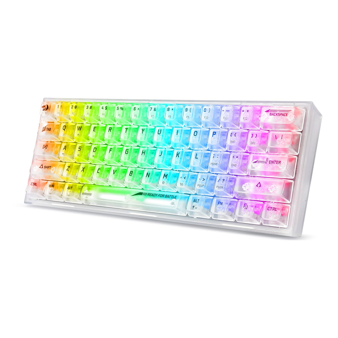 Papan Kekunci Permainan RGB Berwayar 60% Redragon K617CT-RGB