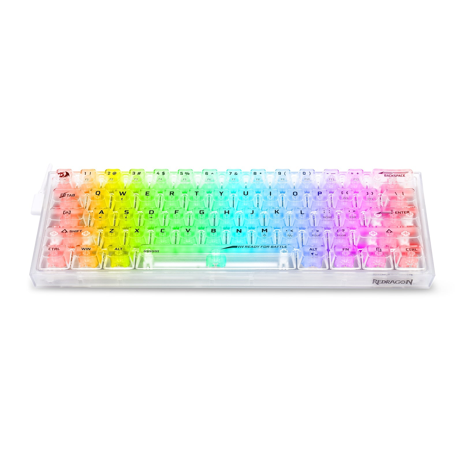 Papan Kekunci Permainan RGB Berwayar 60% Redragon K617CT-RGB