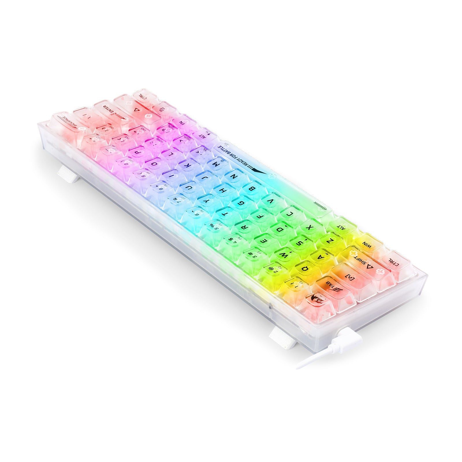 Papan Kekunci Permainan RGB Berwayar 60% Redragon K617CT-RGB