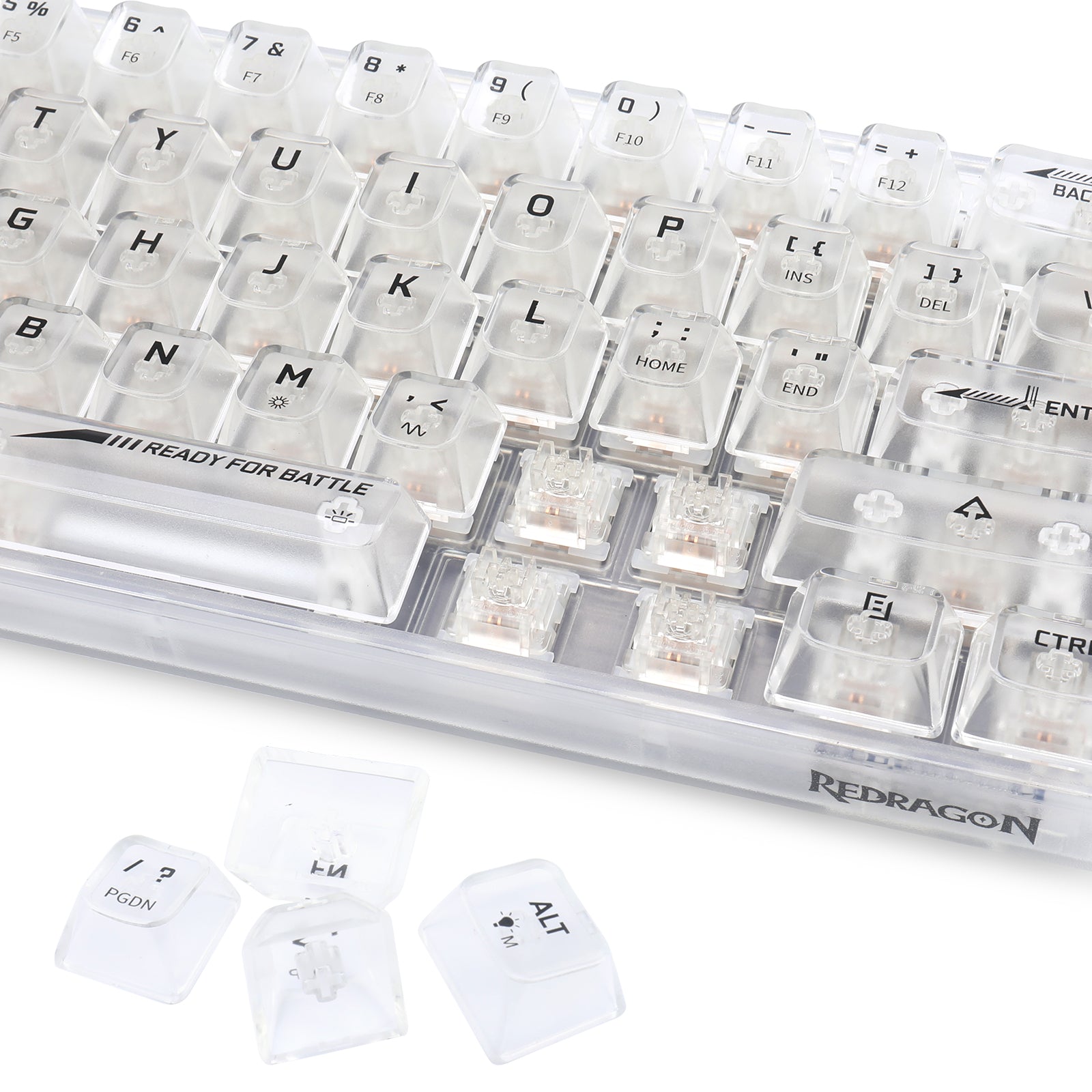 Papan Kekunci Permainan RGB Berwayar 60% Redragon K617CT-RGB