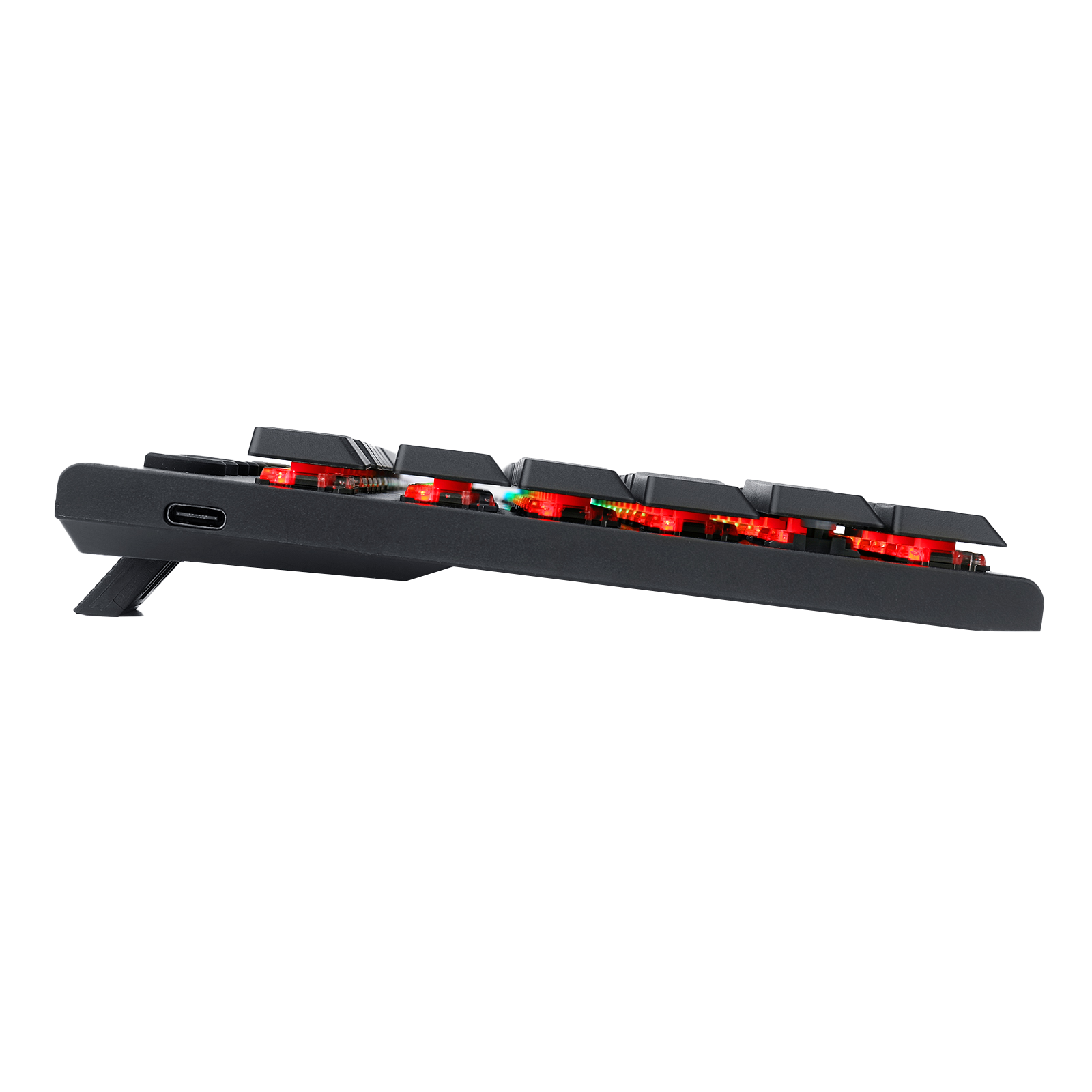 Papan Kekunci Mekanikal RGB Redragon K622 Horus TKL, Papan Kekunci Permainan Berwayar Reka Bentuk Ultra Nipis dengan Penutup Kekunci Profil Rendah, Kawalan Media Khusus & Suis Merah Linear, Perisian Profesional Disokong