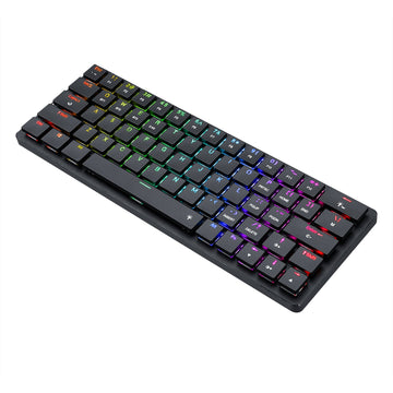 Papan kekunci mekanikal profil rendah Redragon K624P-KBS 2.4G/Bluetooth/Berwayar 63 kekunci