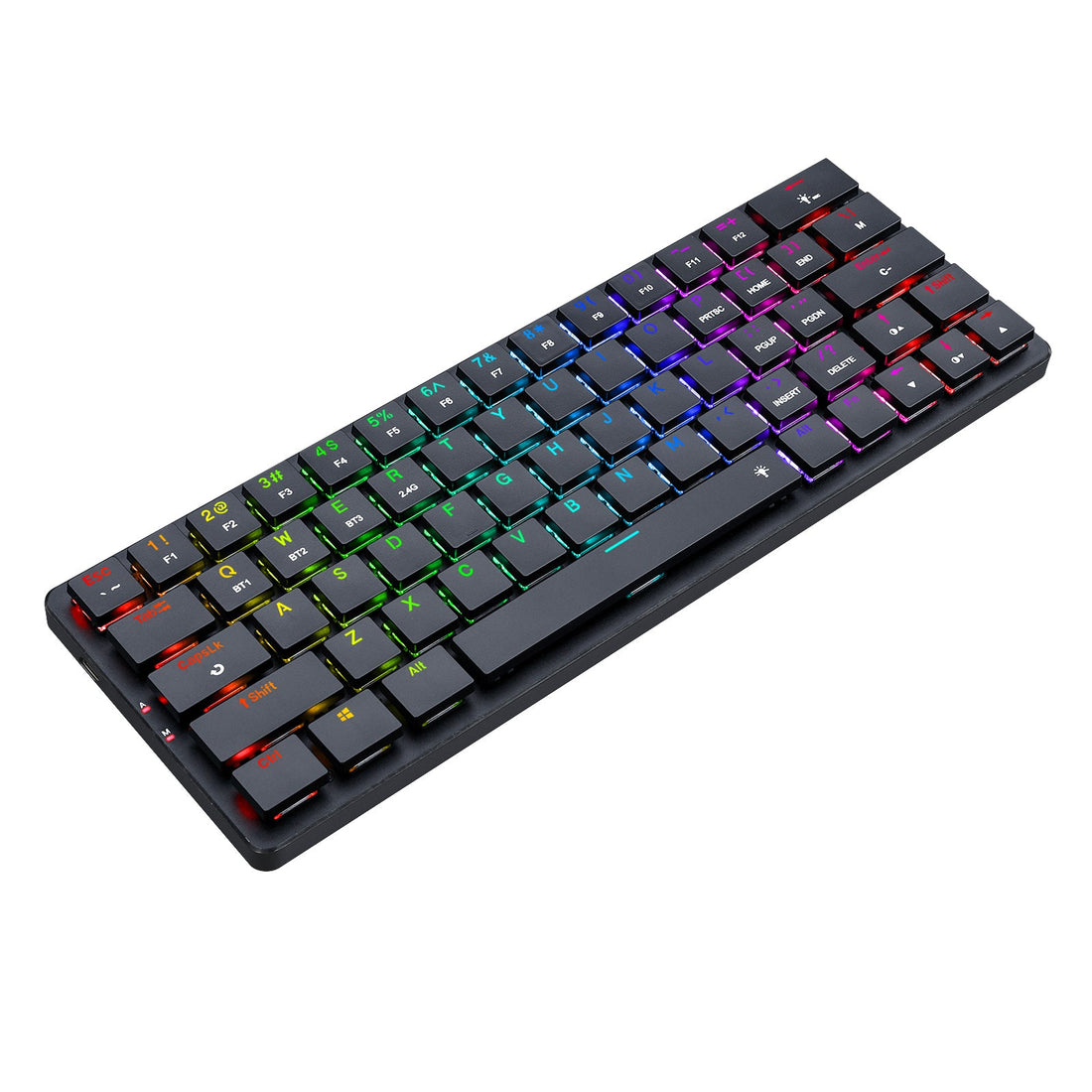 Papan kekunci mekanikal profil rendah Redragon K624P-KBS 2.4G/Bluetooth/Berwayar 63 kekunci
