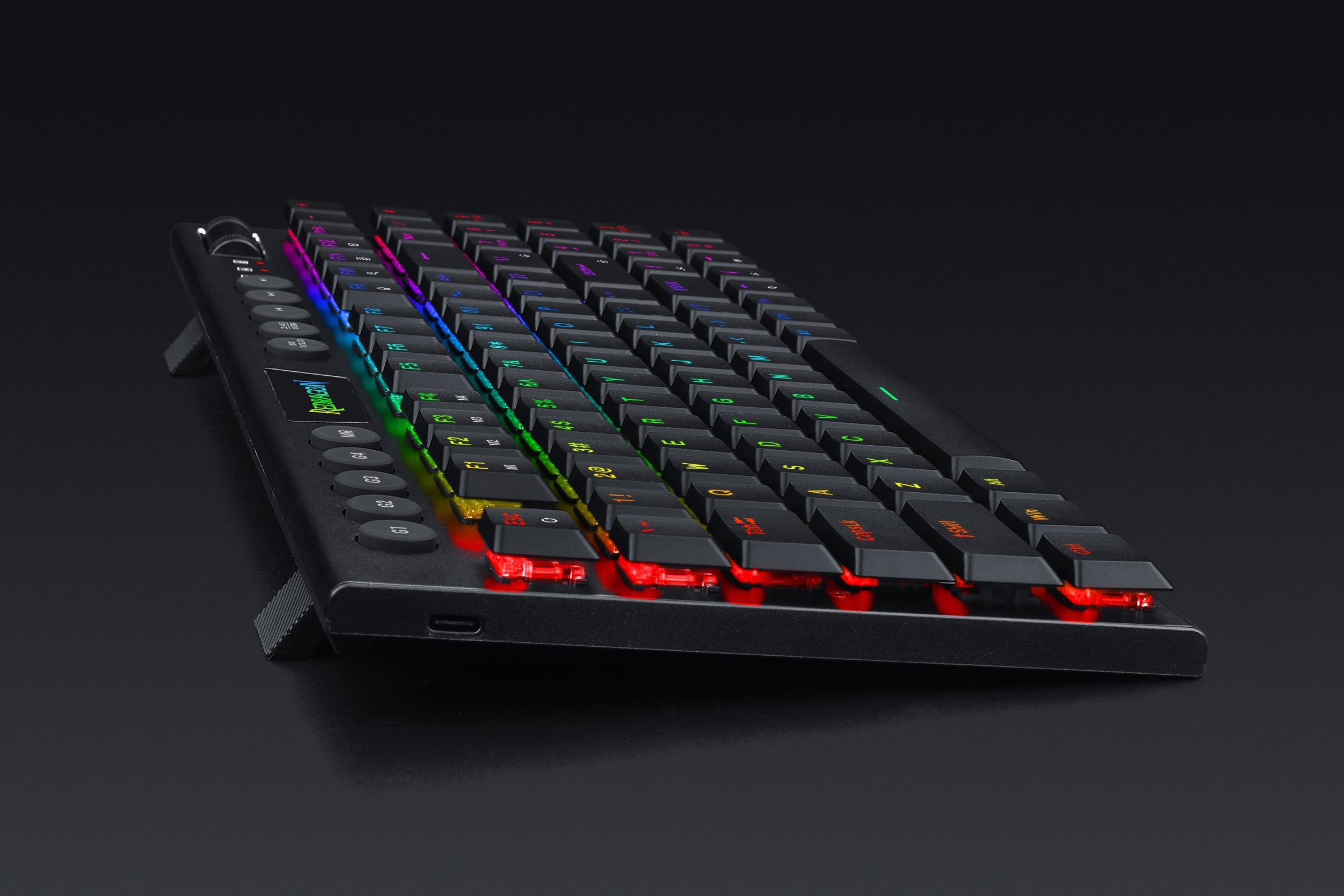 Papan kekunci mekanikal profil rendah 94 kekunci berwayar Redragon K625-KB