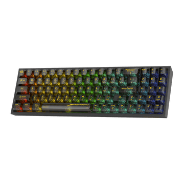 Papan Kekunci Permainan RGB Wayarles 3-Mod 75% Redragon K628 PRO SE, Papan Kekunci Mekanikal Padat Boleh Tukar Panas Lutsinar Sepenuhnya 78 Kekunci dengan Soket Dinaik Taraf, Kekunci Anak Panah & Numpad Khusus, Suis Tersuai Lut Cahaya
