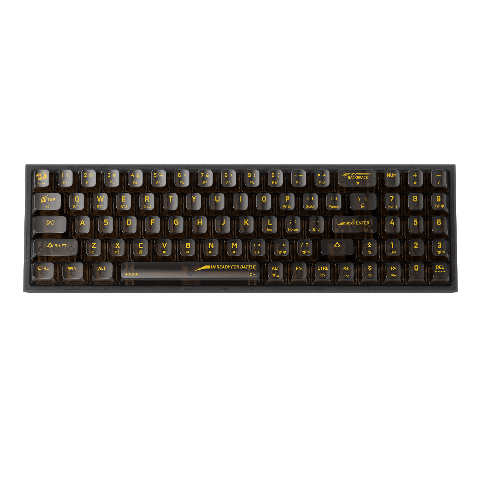 Papan Kekunci Permainan RGB Wayarles 3-Mod 75% Redragon K628 PRO SE, Papan Kekunci Mekanikal Padat Boleh Tukar Panas Lutsinar Sepenuhnya 78 Kekunci dengan Soket Dinaik Taraf, Kekunci Anak Panah & Numpad Khusus, Suis Tersuai Lut Cahaya