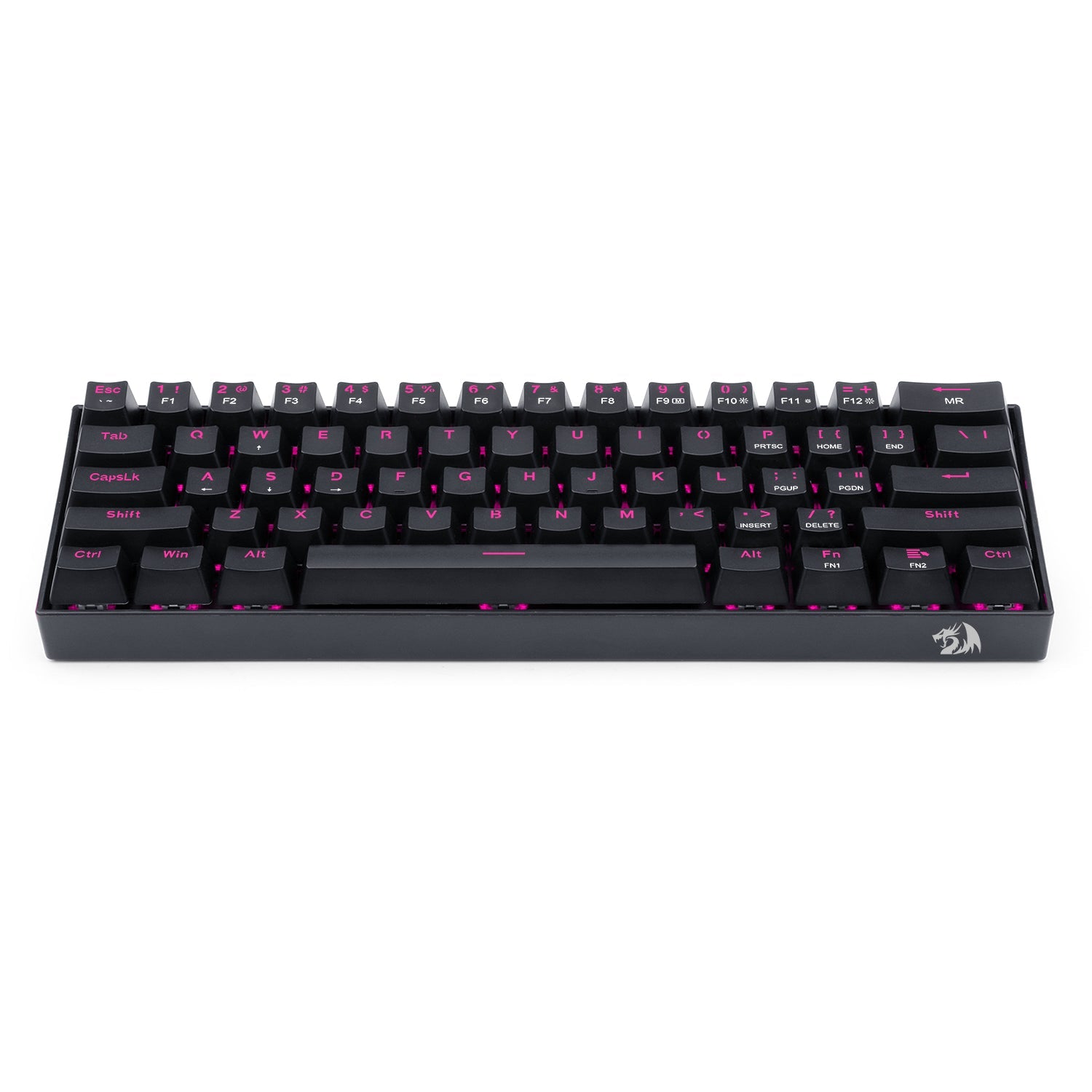 Papan Kekunci Mekanikal Permainan Redragon K630, Lampu Latar LED Merah Jambu